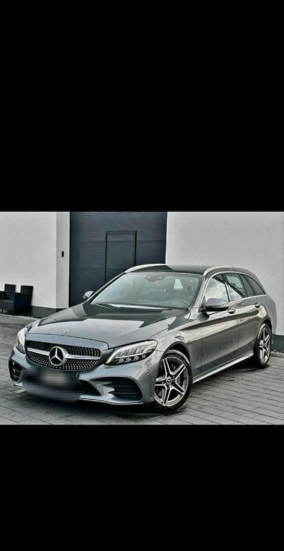 Grau Gebraucht 2019 Mercedes C300 AMG line Kombi | 22.850 € (Fairer Preis) - Bild 1/4