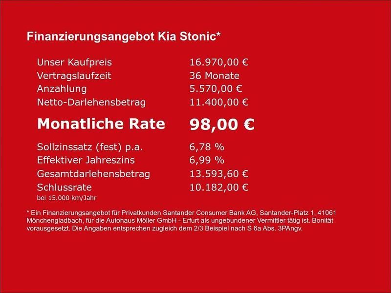 Gebraucht Kia Stonic Vision 84 PS (61 kW) 2023 Weiss SUV