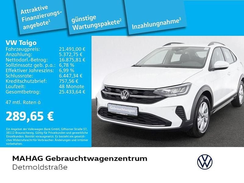 Weiß Gebraucht 2022 VW Taigo Life SUV | 21.491 € (Fairer Preis) - Bild 1/2