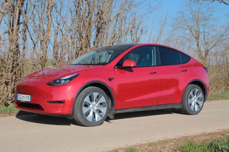 Gebraucht Tesla Model Y Long Range AWD 378 kW (514 PS) 2022 Redmulticoat SUV