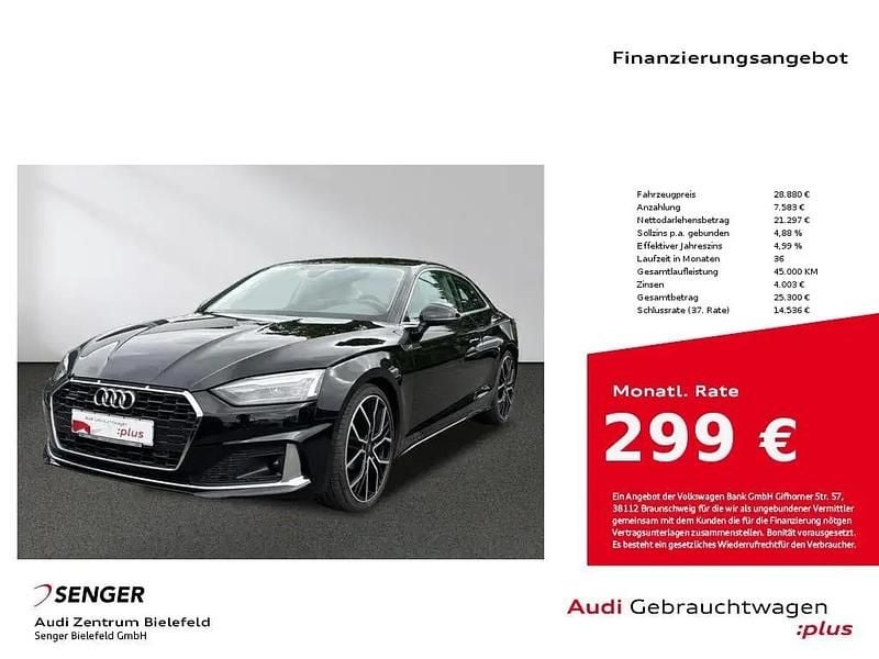Schwarz Gebraucht 2020 Audi A5 Coupé | 28.880 € (Superpreis) - Bild 1/1