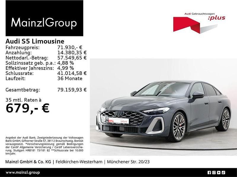 Grau Gebraucht 2024 Audi S5 Sport Limousine | 71.930 € (Fairer Preis) - Bild 1/3