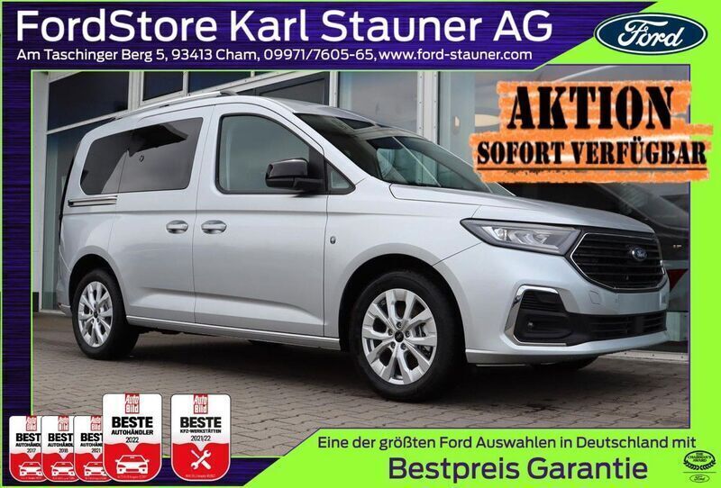 Silver metallic Neu 2025 Ford Tourneo Connect Titanium Van / Kleinbus | 38.480 € (Guter Preis) - Bild 1/4