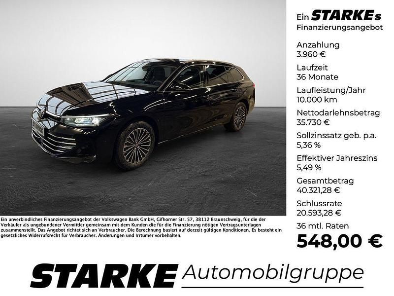 Neu VW Passat Elegance 150 PS (110 kW) 2026 Schwarz (grenadillschwarz metallic) Kombi