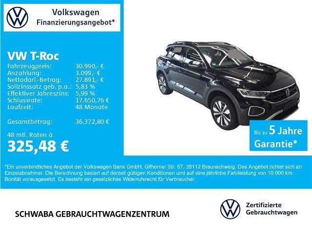 Deep black perleffekt Gebraucht 2024 VW T-Roc Move SUV | 30.990 € (Fairer Preis) - Bild 1/4