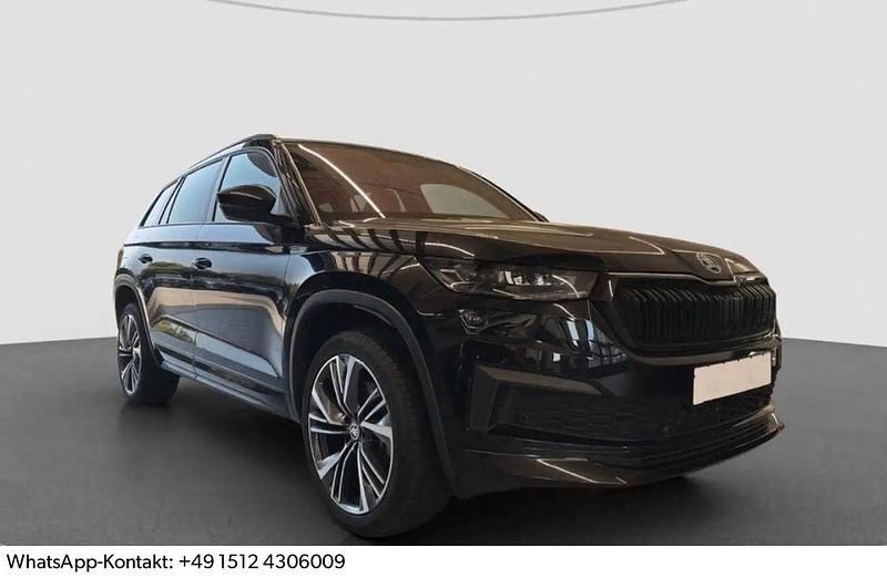 Schwarz Gebraucht 2023 Skoda Kodiaq SportLine SUV | 26.990 € - Bild 1/4