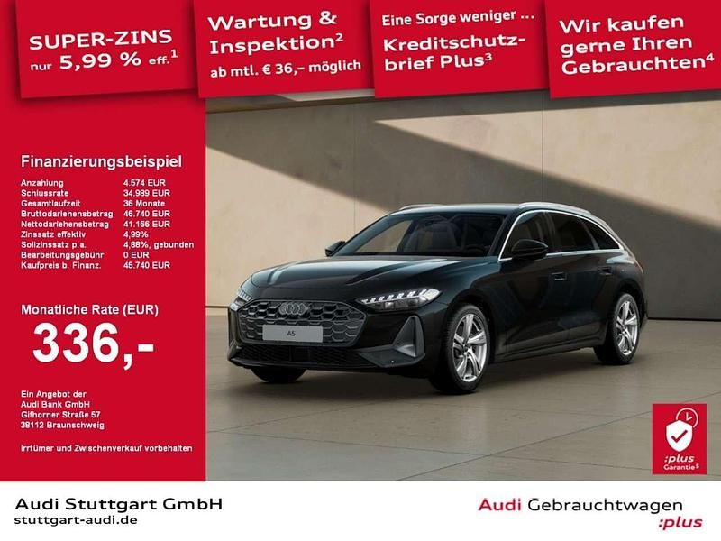 Schwarz Gebraucht 2024 Audi A5 Sport Coupé | 45.740 € (Superpreis) - Bild 1/2