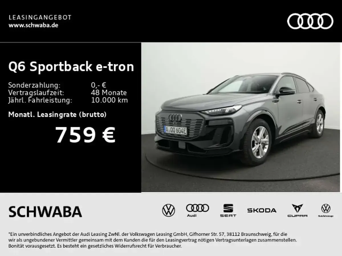 Gebraucht Audi Q6 e-tron Performance 225 kW (306 PS) 2026 Daytonagrau perleffekt SUV