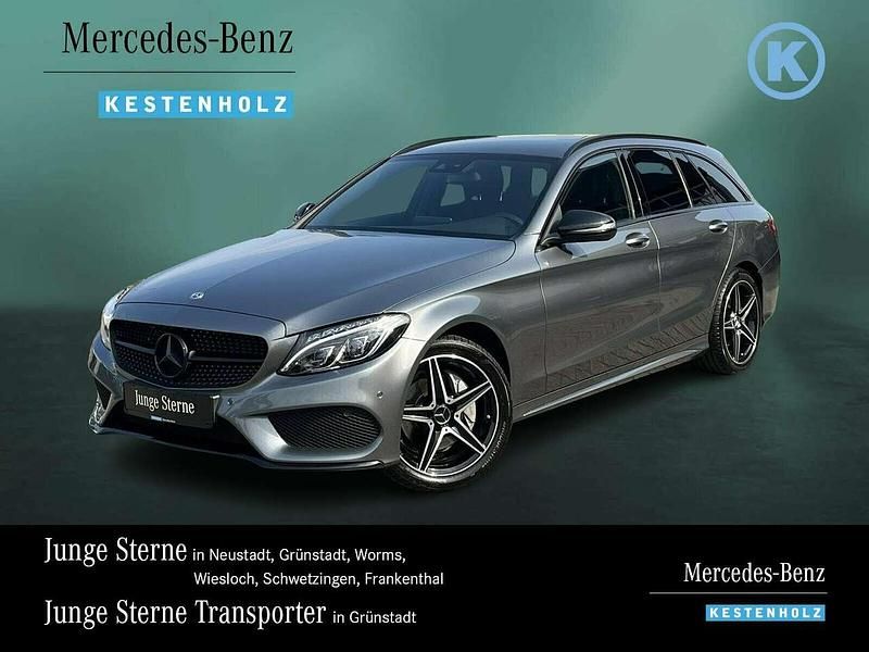 Lack selenitgrau Gebraucht 2018 Mercedes C200 AMG Kombi | 24.990 € (Fairer Preis) - Bild 1/4