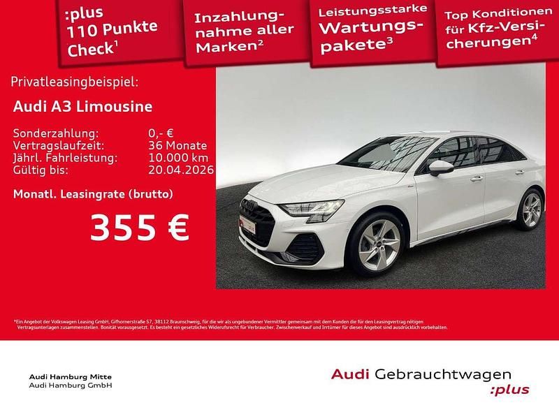 Gebraucht Audi A3 S-Line 150 PS (110 kW) 2025 Gletscherweiß metallic Limousine