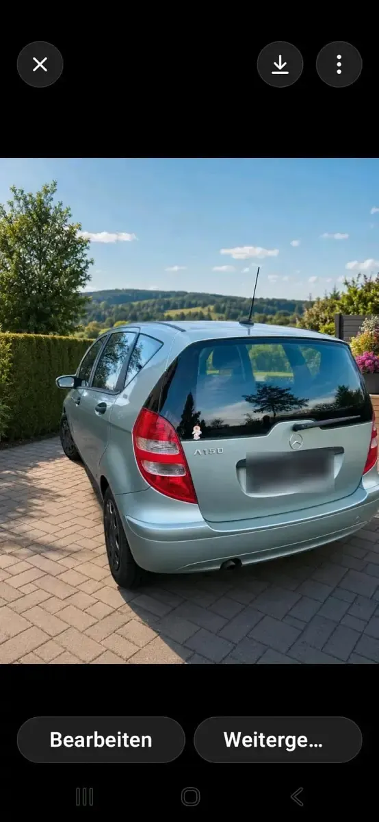 Gebraucht Mercedes A150 95 PS (69 kW) 2004 Grün Van / Kleinbus