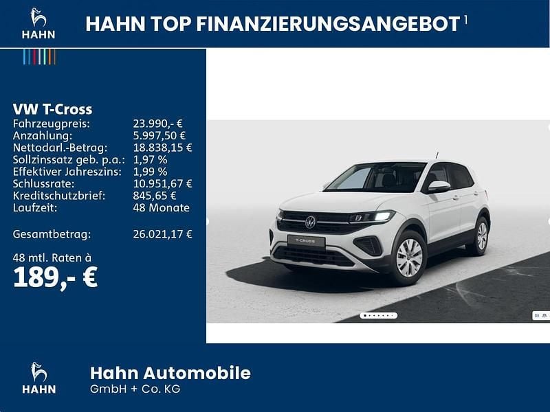 Neu VW T-Cross 95 PS (69 kW) 2026 Pure white uni SUV