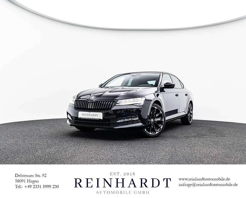 Schwarzmagic perleffekt Gebraucht 2021 Skoda Superb SportLine Limousine | 29.535 € (Guter Preis) - Bild 1/2