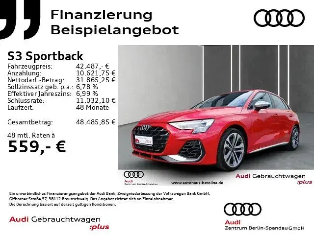Gebraucht Audi S3 Ambiente 333 PS (244 kW) 2025 Rot Limousine