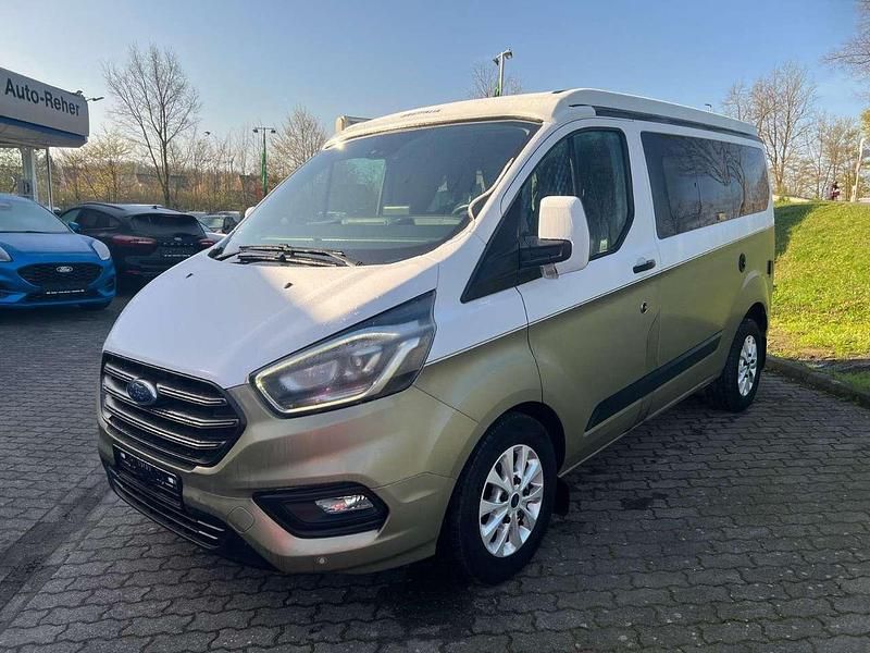 Gebraucht Ford Transit Custom Nugget 185 PS (136 kW) 2022 Frozen white teilfoliert Van / Kleinbus
