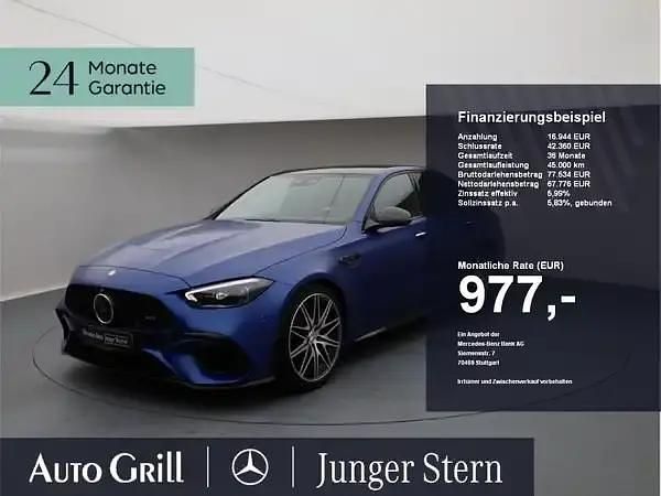 Blau magno spektralblau lackierung Gebraucht 2023 Mercedes C63 AMG AMG Limousine | 84.470 € - Bild 1/4