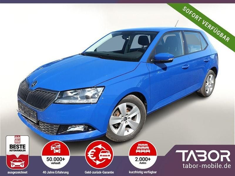 Blau Gebraucht 2021 Skoda Fabia Kleinwagen | 13.588 € (Guter Preis) - Bild 1/4