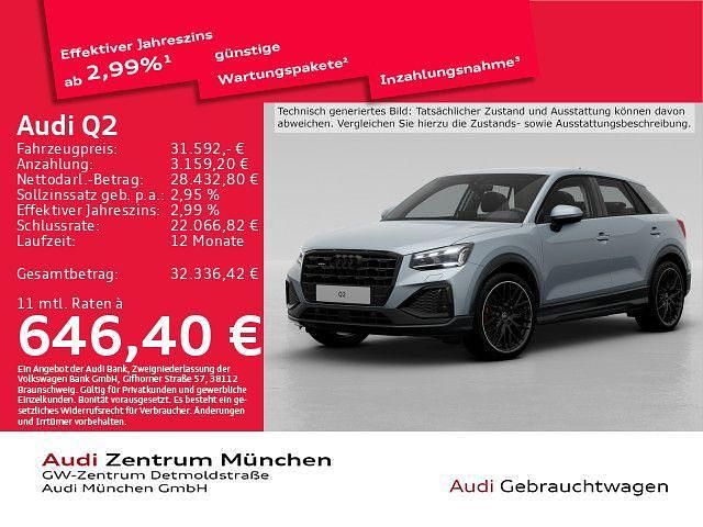 Pfeilgrau perleffekt Gebraucht 2022 Audi Q2 Ambiente SUV | 31.592 € (Fairer Preis) - Bild 1/2