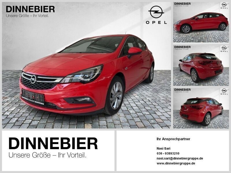 Rot (metallic) Gebraucht 2017 Opel Astra Innovation Limousine | 14.349 € (Fairer Preis) - Bild 1/3