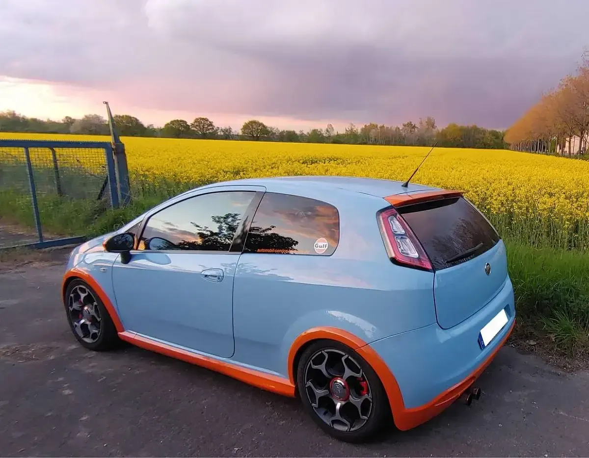 Gebraucht Fiat Grande Punto Abarth 155 PS (114 kW) 2009 Blau Kleinwagen