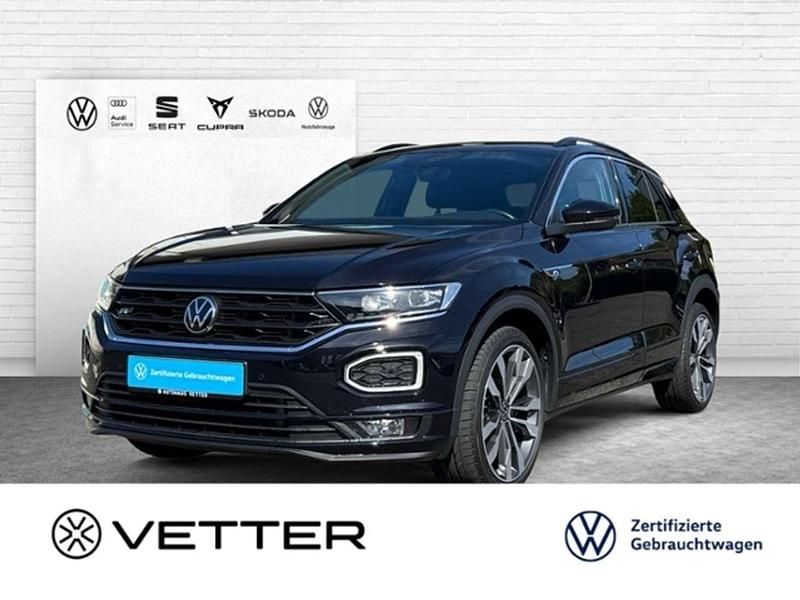 Schwarz Gebraucht 2021 VW T-Roc R-line SUV | 26.899 € (Guter Preis) - Bild 1/3