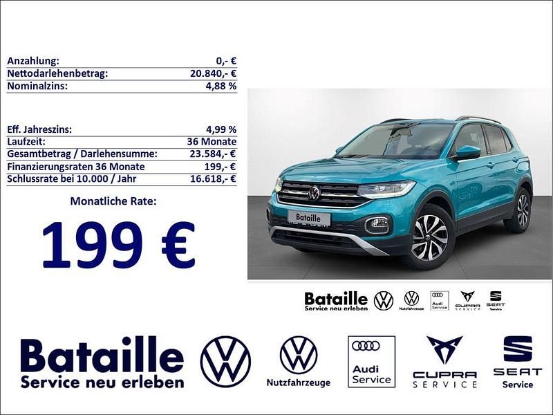 Gebraucht VW T-Cross Active 110 PS (80 kW) 2022 Grün SUV