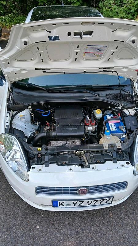 Gebraucht Fiat Punto 77 PS (56 kW) 2009 Weiß Kleinwagen