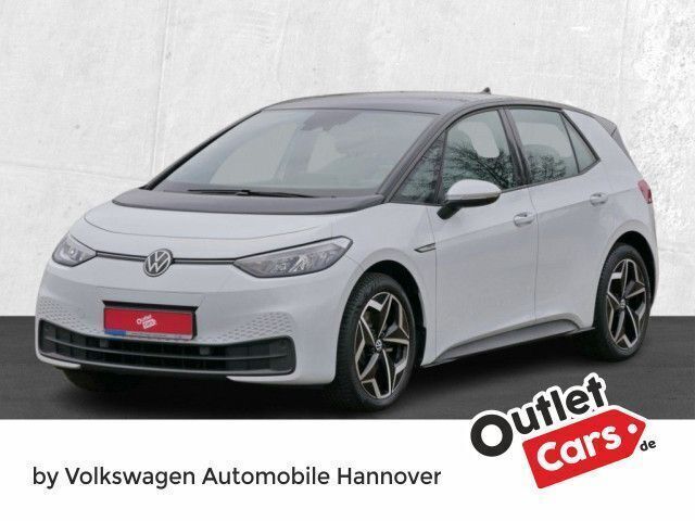 Gletscherweiß schwarz (metallic) Gebraucht 2022 VW ID.3 Pro Kleinwagen | 21.470 € (Guter Preis) - Bild 1/3