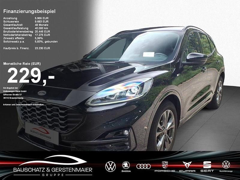 Obsidianschwarz Gebraucht 2022 Ford Kuga ST-Line SUV | 23.230 € (Fairer Preis) - Bild 1/4