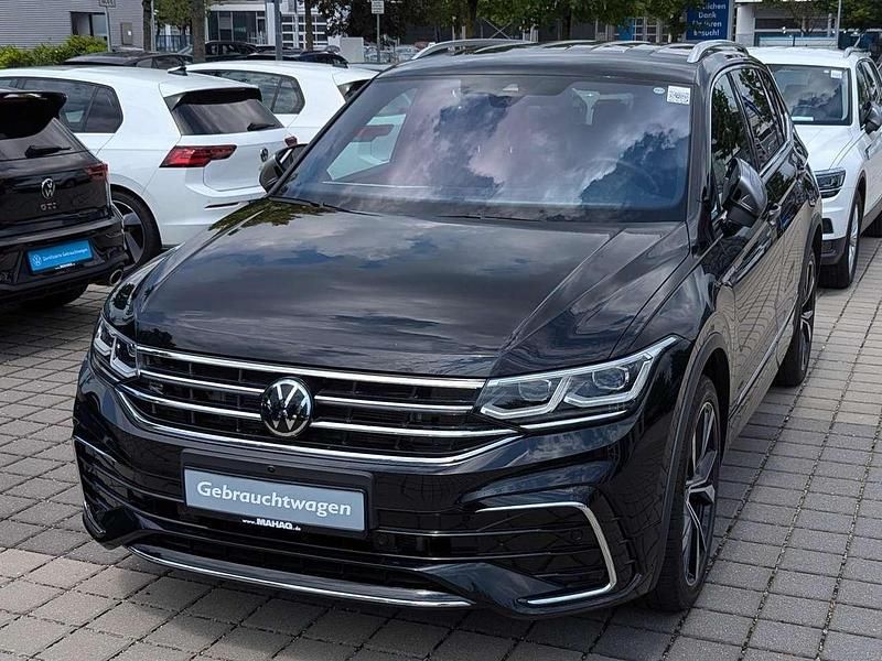 Schwarz Gebraucht 2022 VW Tiguan Allspace R-line SUV | 34.995 € (Superpreis) - Bild 1/4