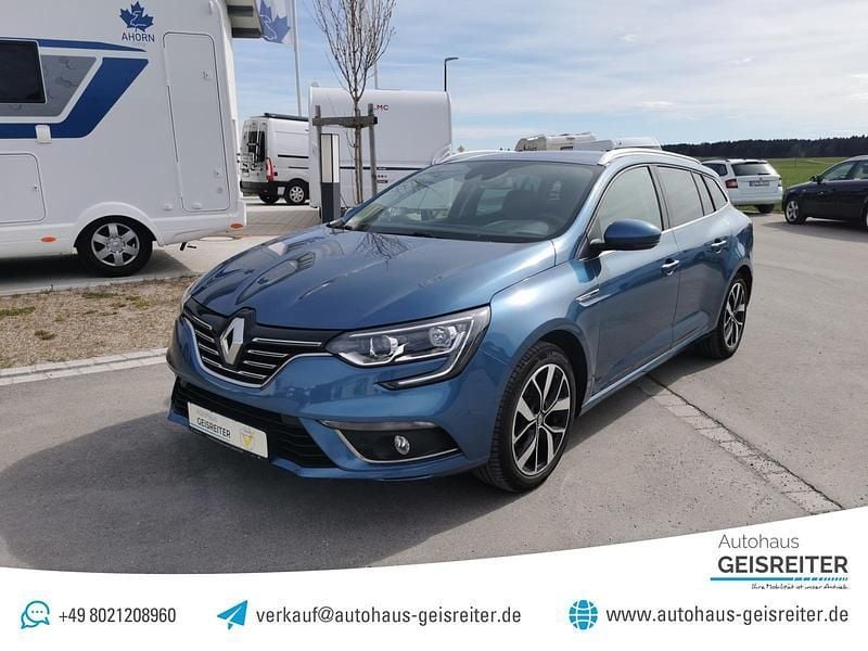 Blau Gebraucht 2019 Renault Mégane GrandTour Bose Edition Kombi | 13.390 € (Fairer Preis) - Bild 1/4