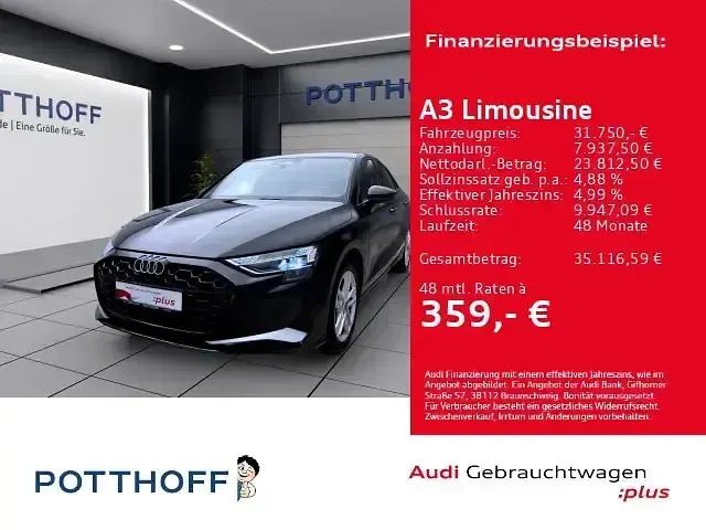 Gebraucht Audi A3 Advanced 116 PS (85 kW) 2025 Limousine