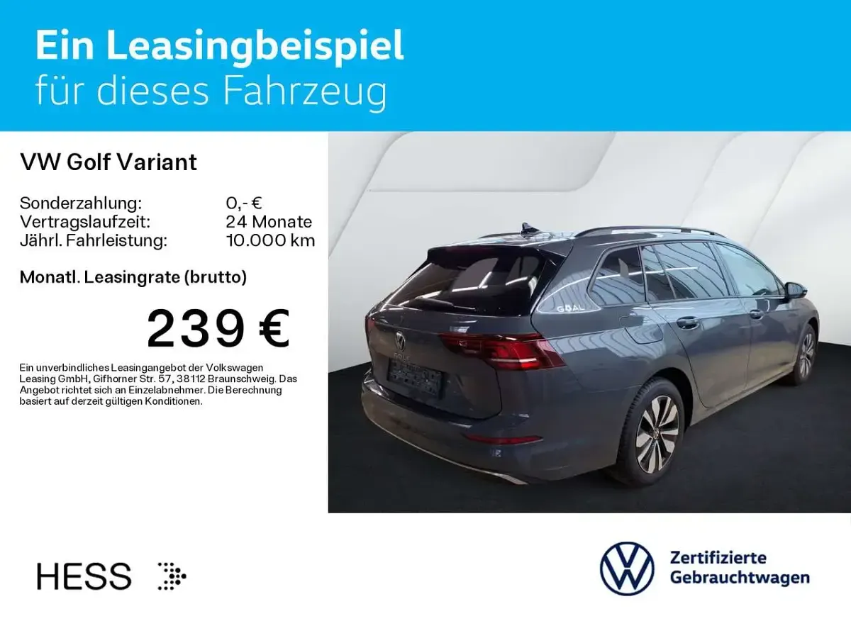 Gebraucht VW Golf VIII Goal 150 PS (110 kW) 2025 Delfingrau (metallic) Kombi