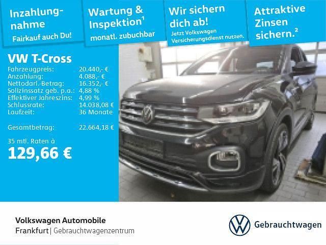 Schwarz Gebraucht 2022 VW T-Cross Style SUV | 20.440 € (Fairer Preis) - Bild 1/1