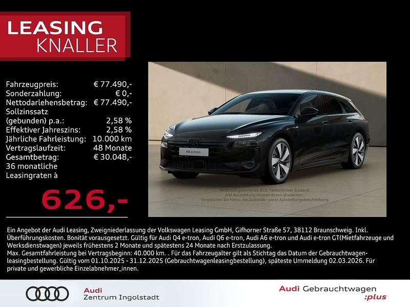 Magnetgrau Gebraucht 2025 Audi A6 e-tron Ambiente Kombi | 77.490 € (Superpreis) - Bild 1/3