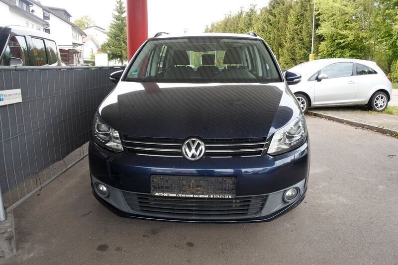 Night blue metallic Gebraucht 2012 VW Touran Trendline Van / Kleinbus | 6.999 € (Guter Preis) - Bild 1/4