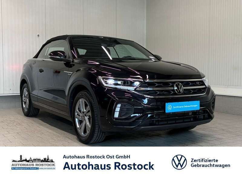 Deep black perleffekt Gebraucht 2024 VW T-Roc Cabriolet R-line Cabrio | 34.890 € (Fairer Preis) - Bild 1/4