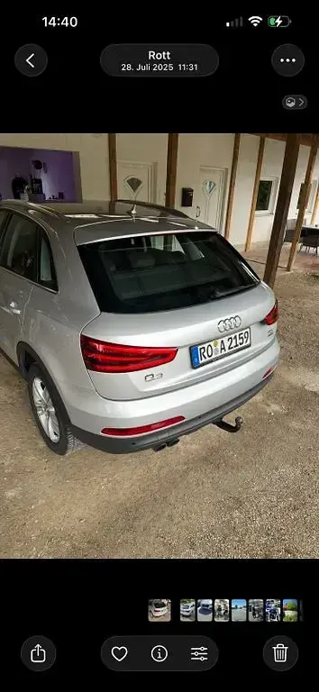 Gebraucht Audi Q3 177 PS (130 kW) 2011 Grau SUV