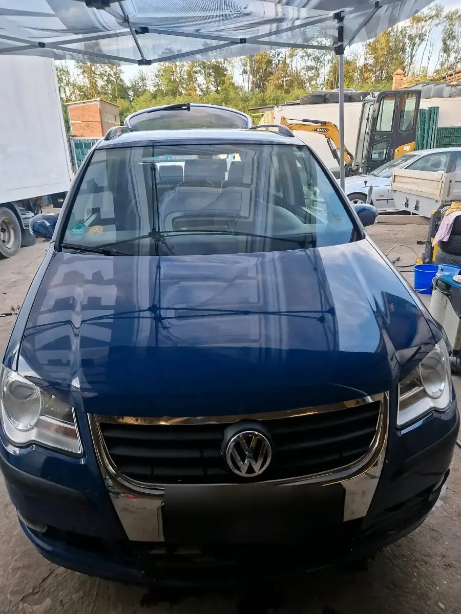 Gebraucht VW Touran 105 PS (77 kW) 2008 Blau Van / Kleinbus
