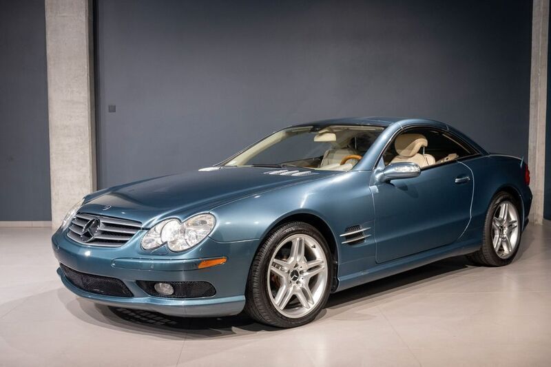 Blau Gebraucht 2006 Mercedes SL500 Cabrio | 31.500 € - Bild 1/4