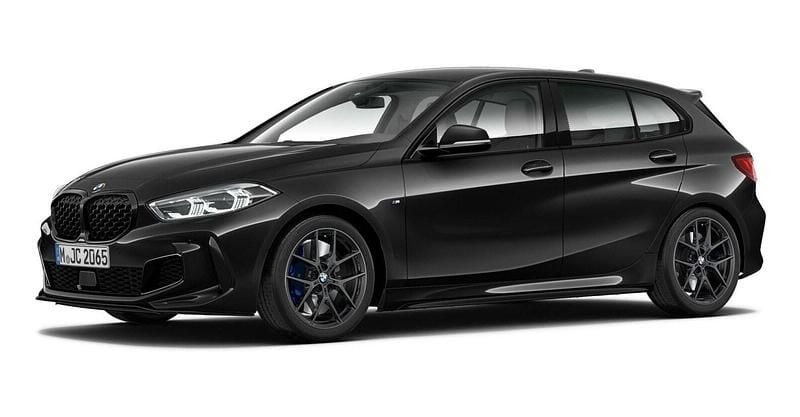 Schwarz Gebraucht 2024 BMW M135 Comfort Edition Kleinwagen | 40.246 € (Fairer Preis) - Bild 1/4