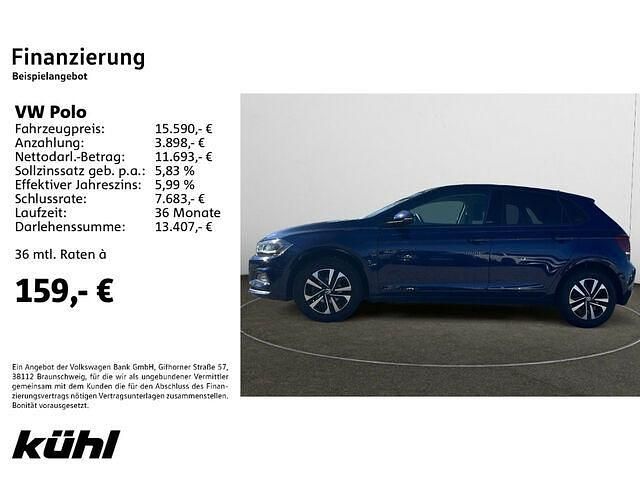 Gebraucht VW Polo United 80 PS (58 kW) 2020 Blau Limousine