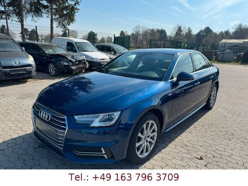 Blau Gebraucht 2018 Audi A4 S-Line Limousine | 16.299 € (Guter Preis) - Bild 1/4