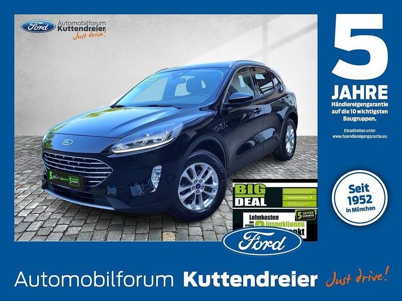 Obsidianschwarz metallic Gebraucht 2022 Ford Kuga Titanium SUV | 22.580 € (Superpreis) - Bild 1/4