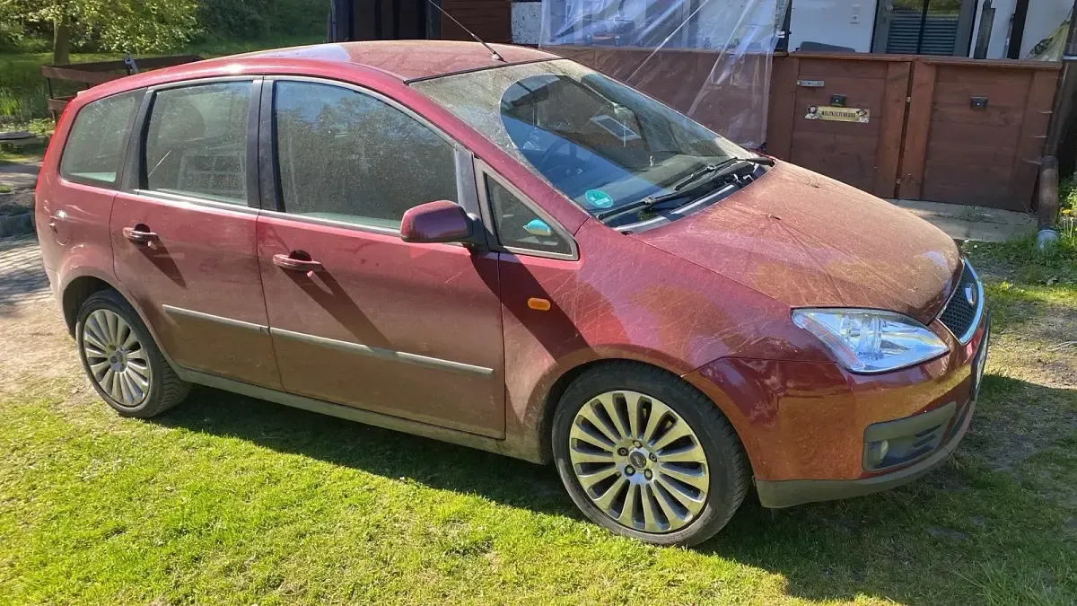 Second-hand Ford C-MAX 146 CP (107 kW) 2005 Roșu Monovolum
