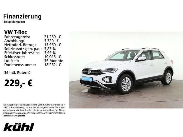 Gebraucht VW T-Roc Life 116 PS (85 kW) 2022 Weiß SUV