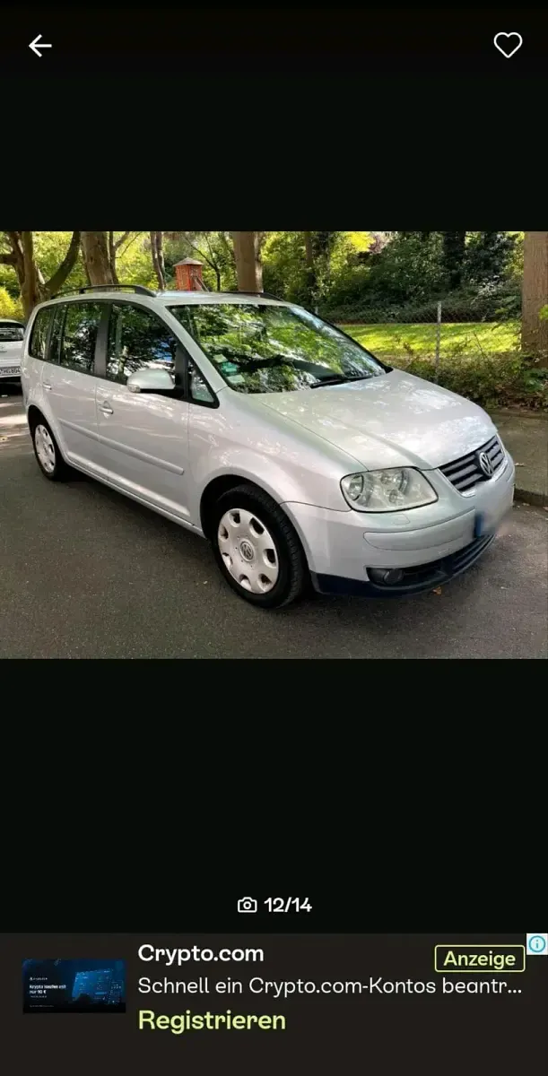 Gebraucht VW Touran 115 PS (84 kW) 2006 Silber Van / Kleinbus