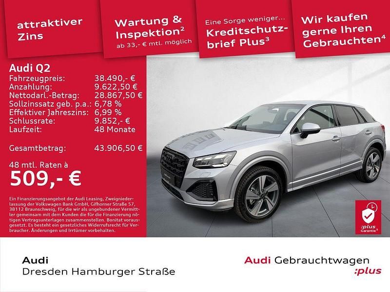 Ny Audi Q2 Advanced Plus 150 HK (110 kW) 2025 Sølv SUV