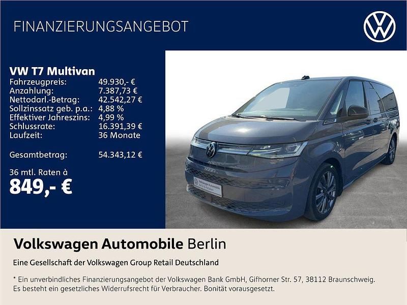 Gebraucht VW Multivan Energetic 150 PS (110 kW) 2023 Pure grey Van