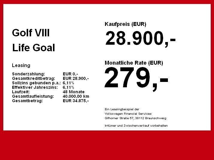 Gebraucht VW Golf VIII Goal 150 PS (110 kW) 2025 Weiß Limousine